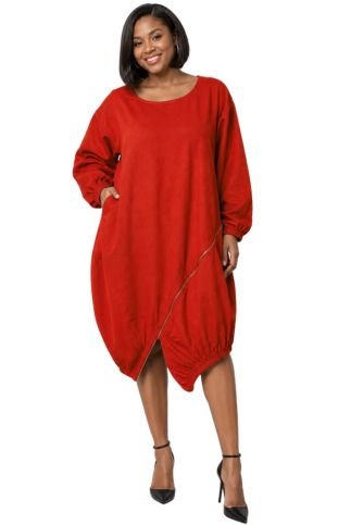 red tunic dress 7723S - My __with:shearling-lined-brown-grain-city-loafer HOT ! Vestido Barbie * Waist Cape:With Cape