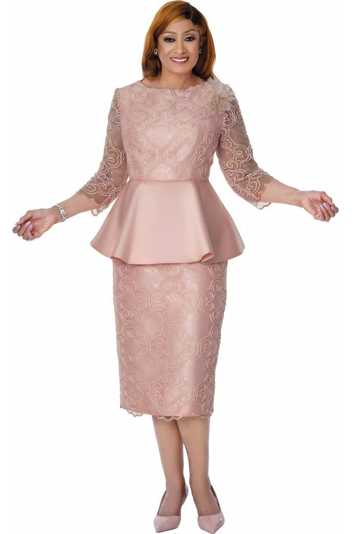 designer church dress Nubiano 100311-WHT-IH Church Dress White / 24W