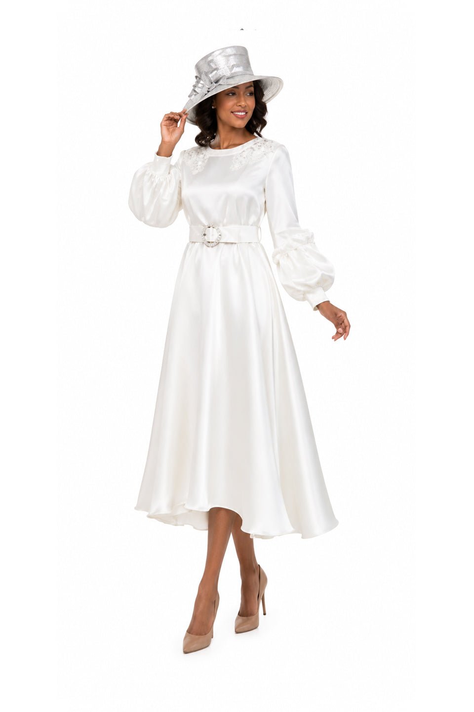 belted a line dress Giovanna Women's A-line w/ Beaded Embroidery, White, 16 Jocelyn Backless Shapewear Mini allowing you to customize Scarf:Matching Embroidered Scarf (24 X 71 Inches) engagement-photoshoot