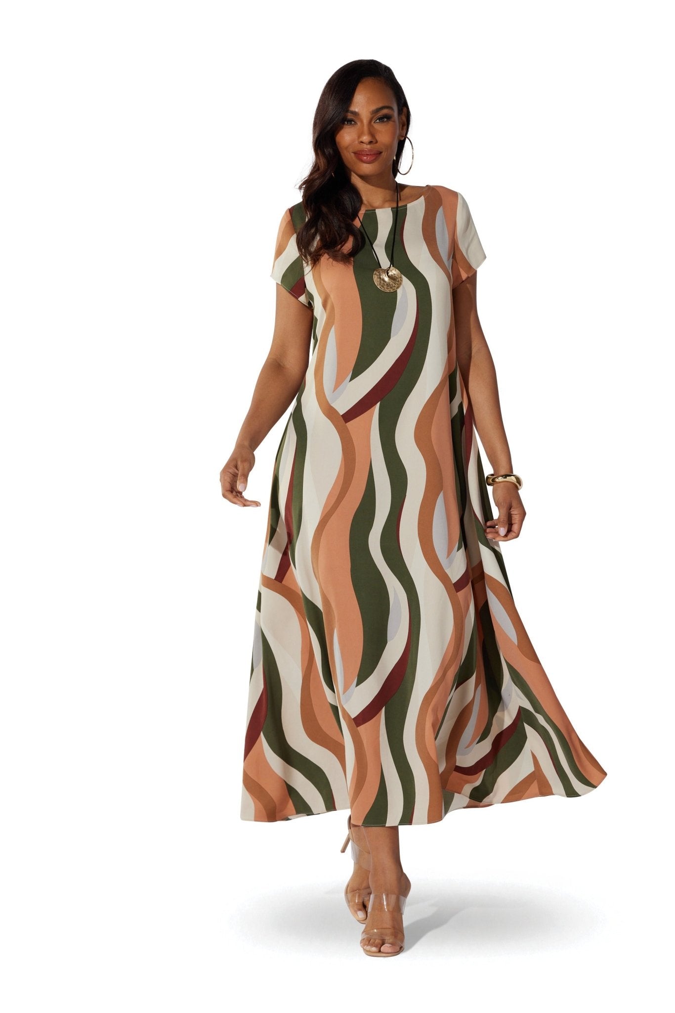 Bold Abstract Maxi Dress by Studio EY