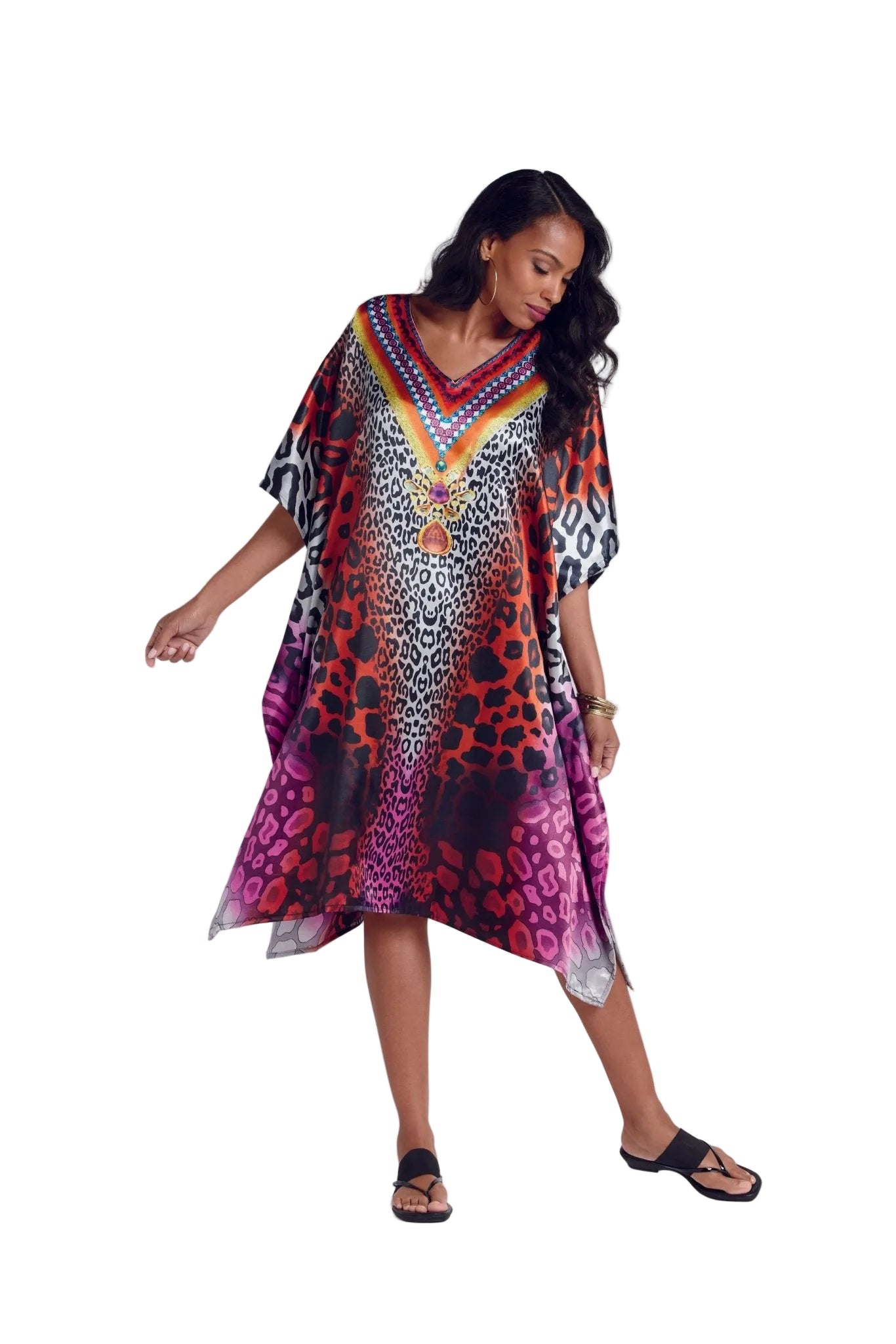 Silky Short Caftan by Studio EY