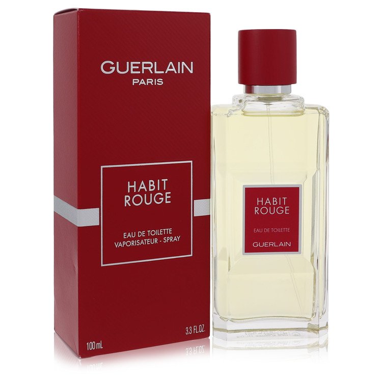 香水(ユニセックス) GUERLAIN HABIT ROUGE EAU DE TOILETTE Habit Rouge Cologne / Eau De Toilette Spray By Guerlain