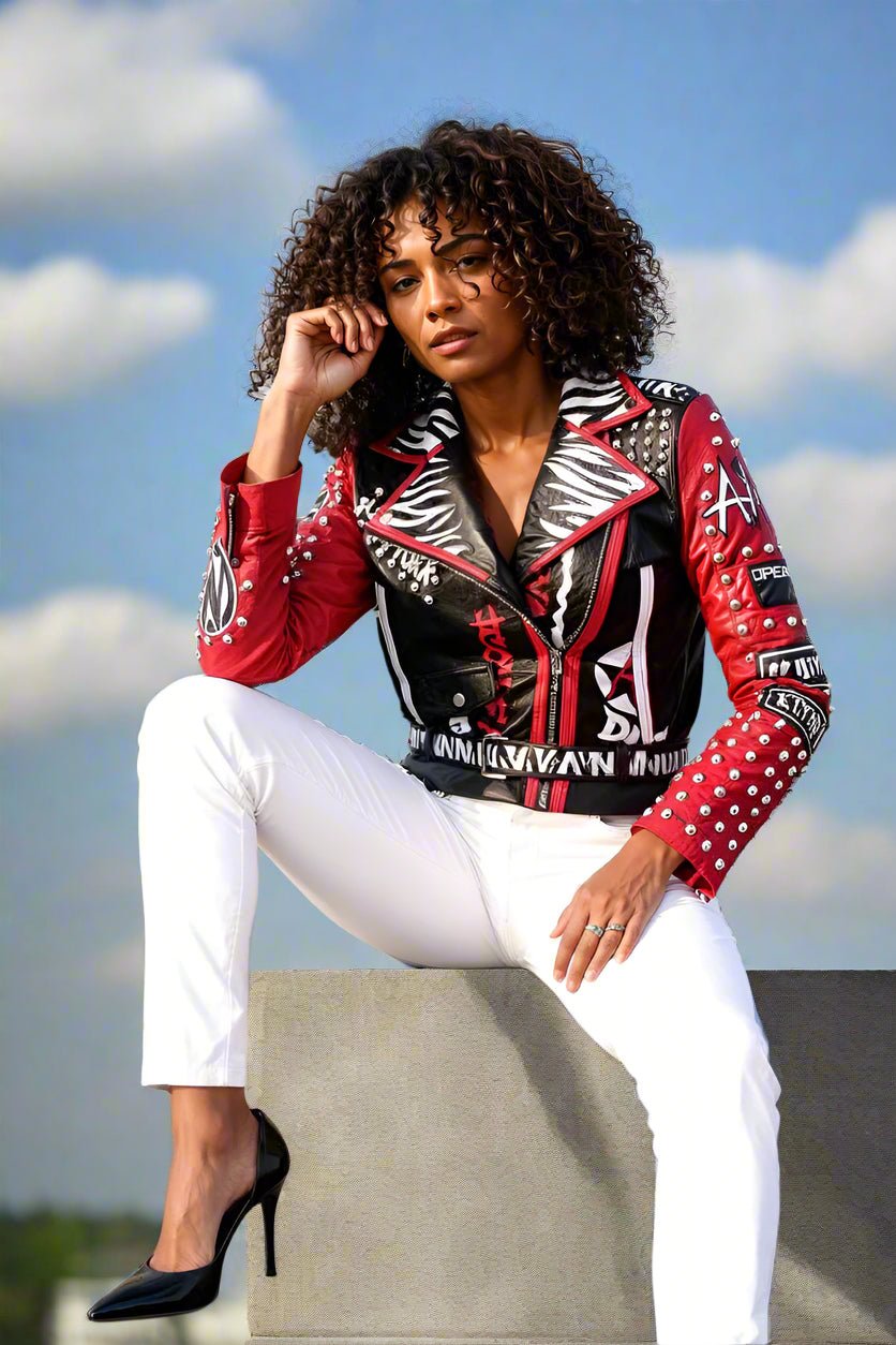 Punk Inspired Leather Jacket -81763 - Especially Yours