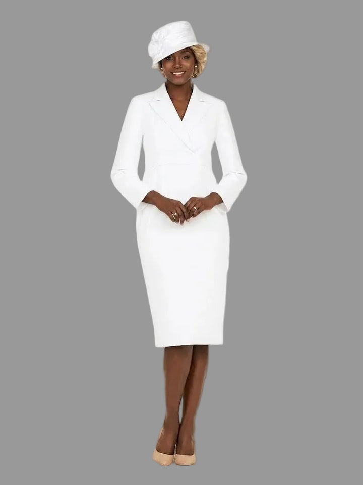 Notch Collar Long Sleeve Waisted Sheath Dress - Plus - Especially Yours