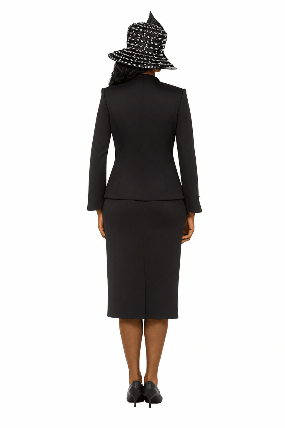 Black&White Crystal Zigzag Premium Scuba 2pc Suit - Especially Yours