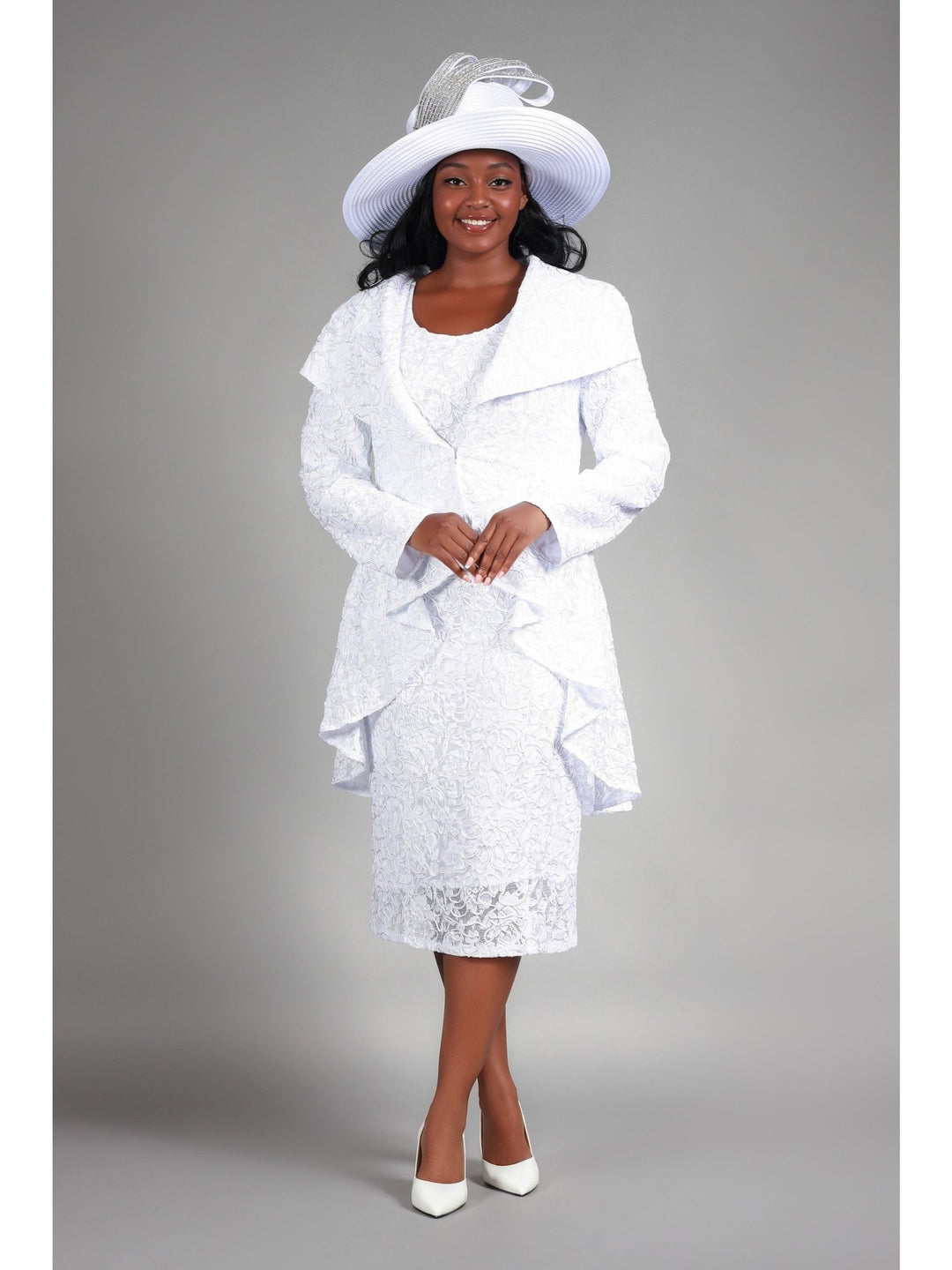 2pc Lux Lace Drs+Uneven Sweep Jkt - Plus - Especially Yours