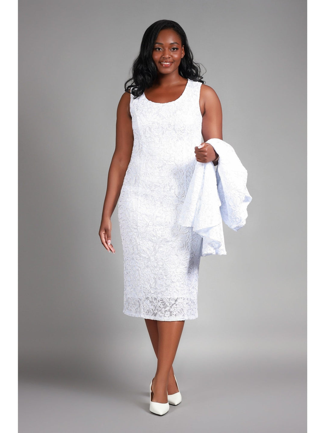 2pc Lux Lace Drs+Uneven Sweep Jkt - Plus - Especially Yours