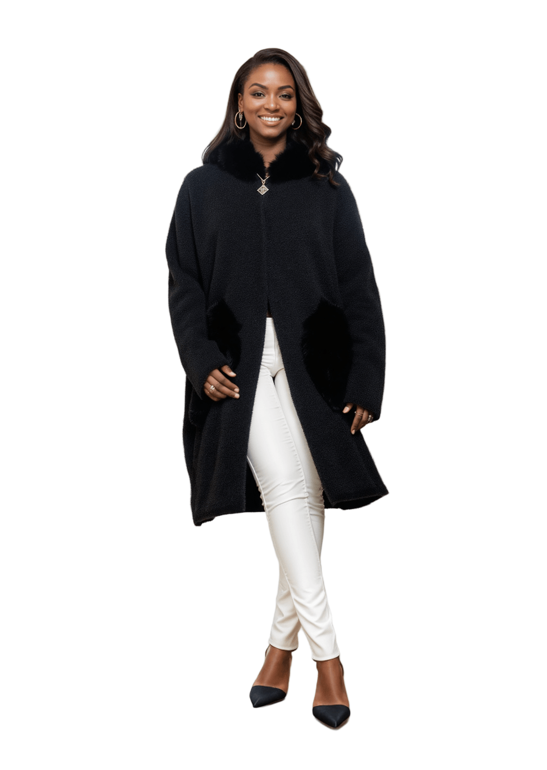 Luxurious Big Button Sweater Jacket - Especially Yours