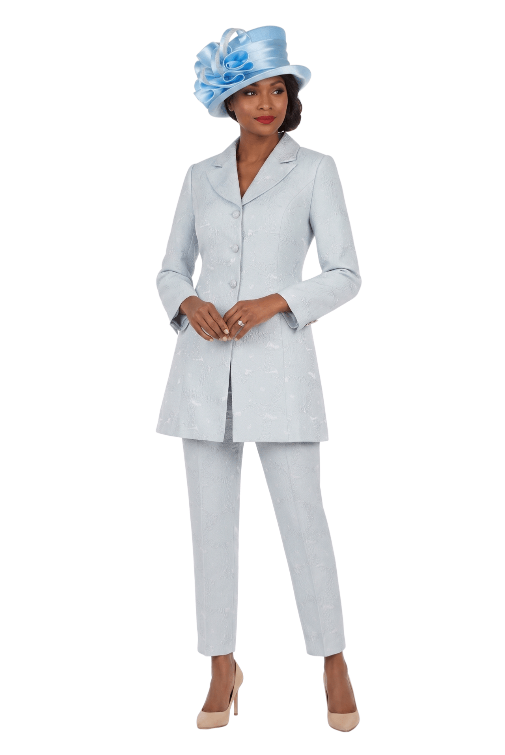 3pc Brocade Weekender - Jkt, Skirt, Pants - Plus - Especially Yours