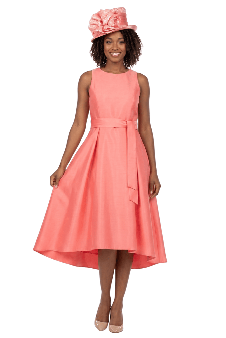 Sleeveless Full Flare Hi-Lo Drs w/ Styling Belt - Especially Yours