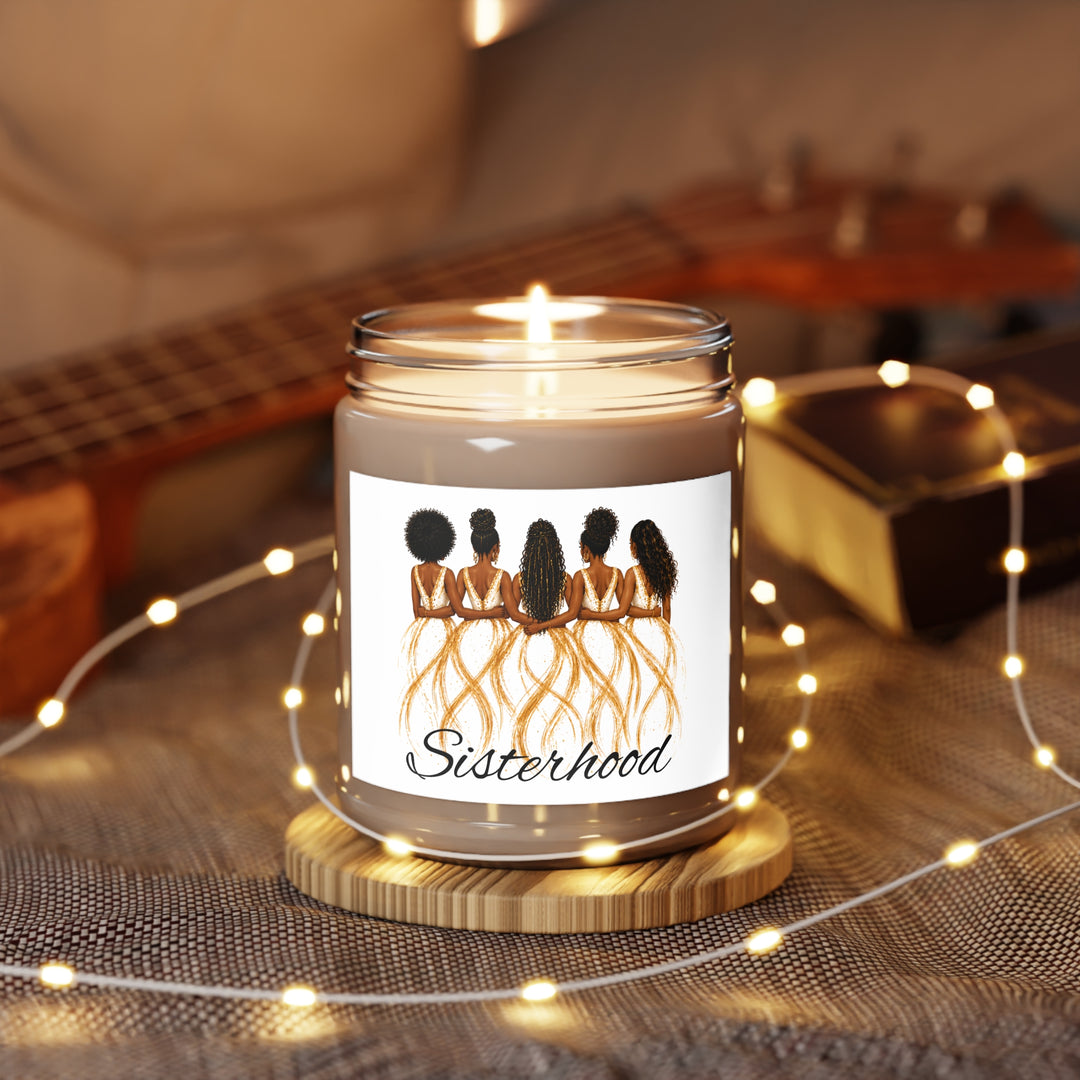 Sisterhood Soy Candle — 9oz Scented Jar with White Lid