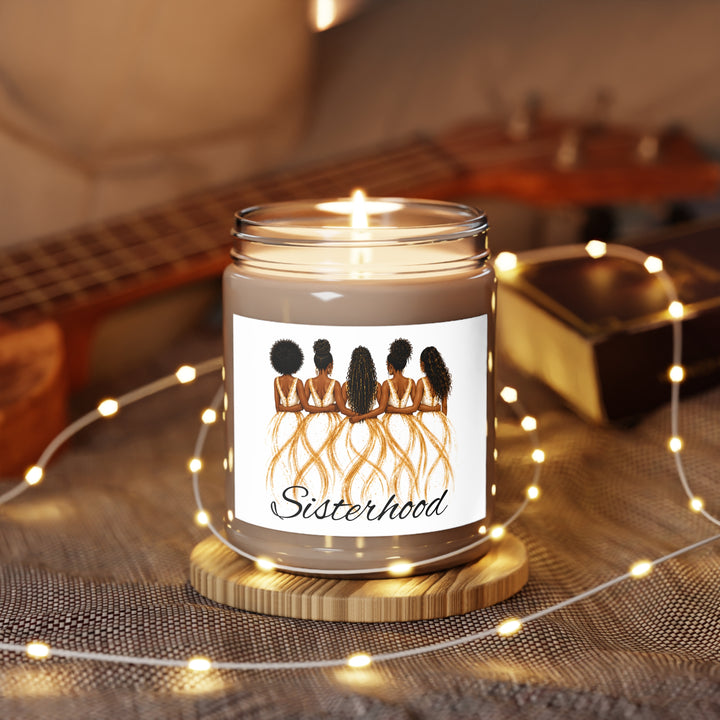 Sisterhood Soy Candle — 9oz Scented Jar with White Lid