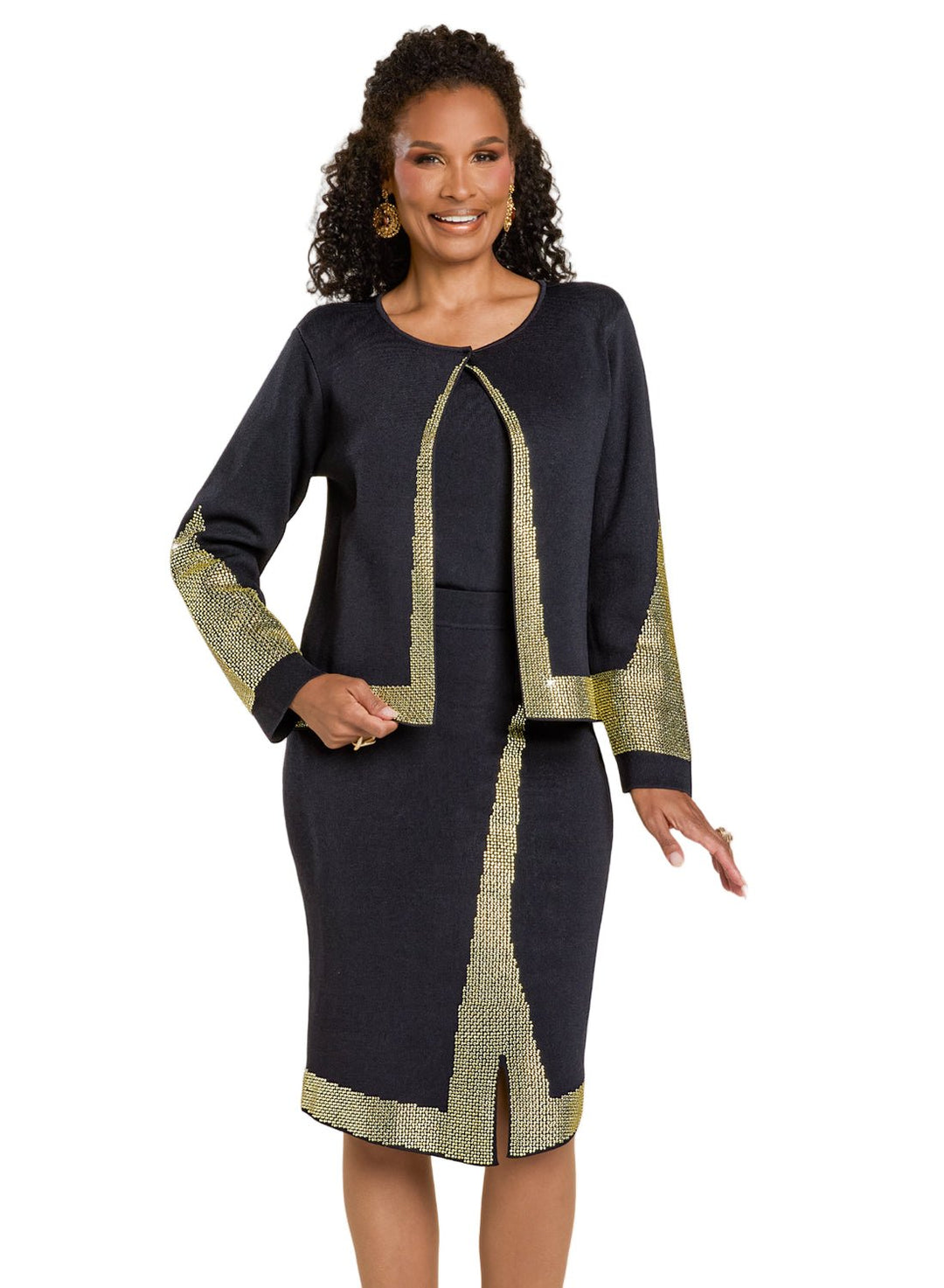 Donna Vinci Knits, Style 13435 - 3pc. Jacket, Cami & Skirt Set - Especially Yours