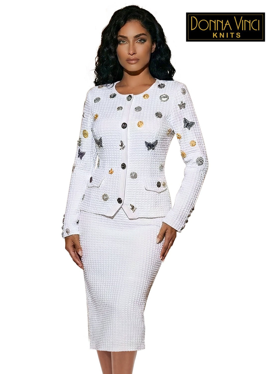 Donna Vinci KNITS, Style 13459 - 2pc. Jacket & Skirt Set - Especially Yours