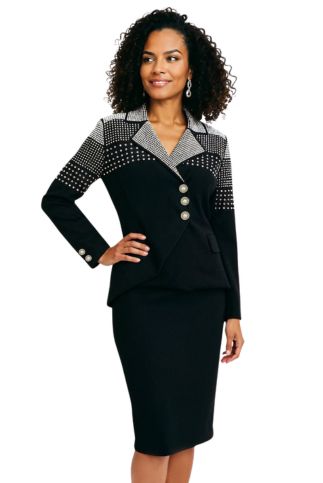 Donna Vinci KNITS, Style 13465 - 2pc. Jacket & Skirt Set