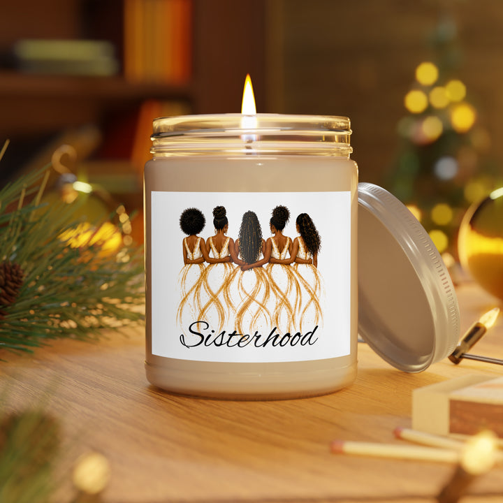 Sisterhood Soy Candle — 9oz Scented Jar with White Lid