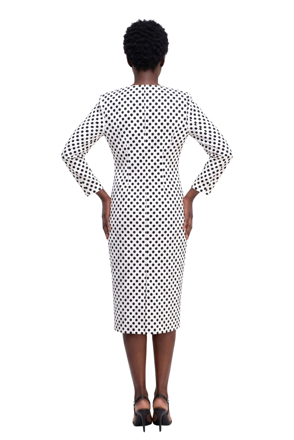 3pc Novelty Skirt Suit w/ Embellished Button