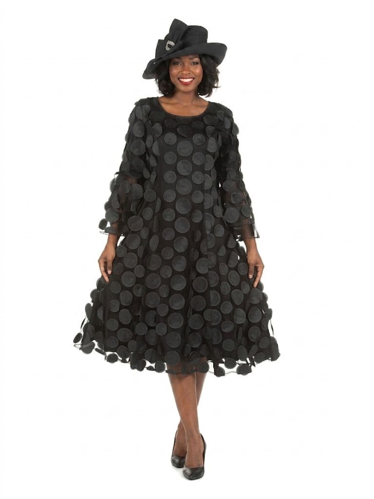 Bell Slv A - line Drs w/ Circular Petals Decor - Especially Yours