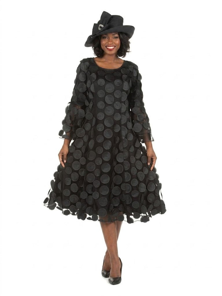 Bell Slv A - line Drs w/ Circular Petals Decor - Especially Yours