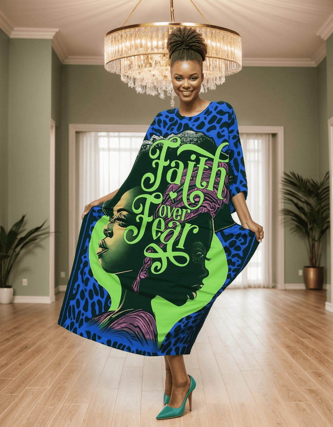 Faith Over Fear Caftan - Especially Yours