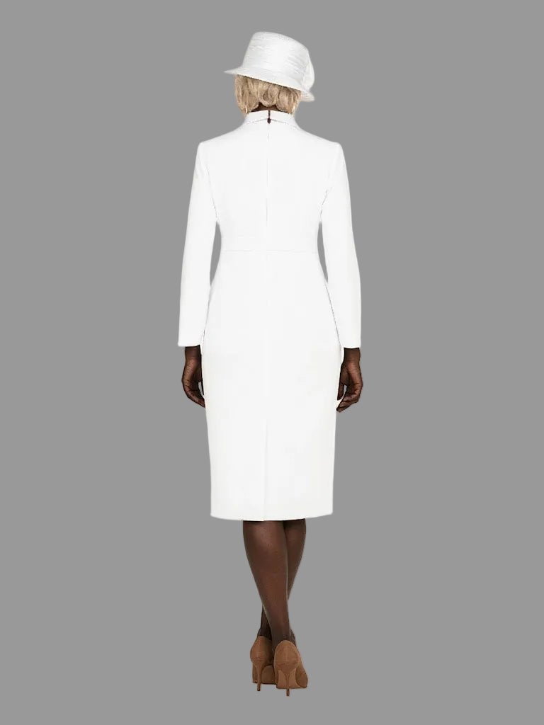 Notch Collar Long Sleeve Waisted Sheath Dress - Especially Yours