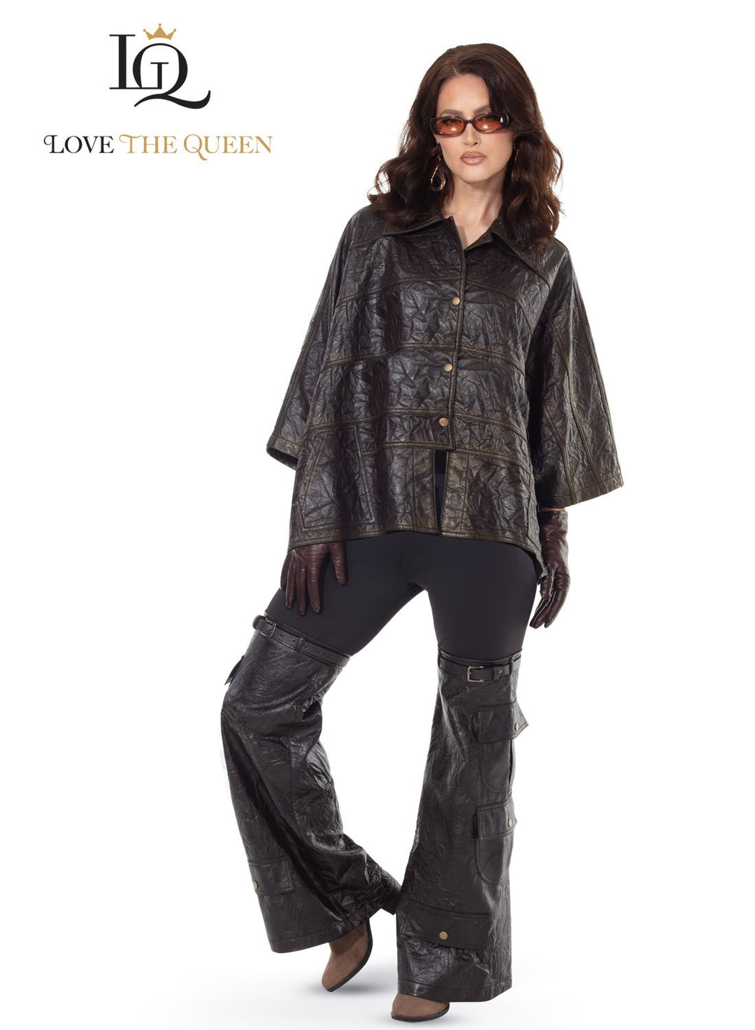 2pc. Jacket & Pant Set - Love The Queen. Style 17621 - Especially Yours