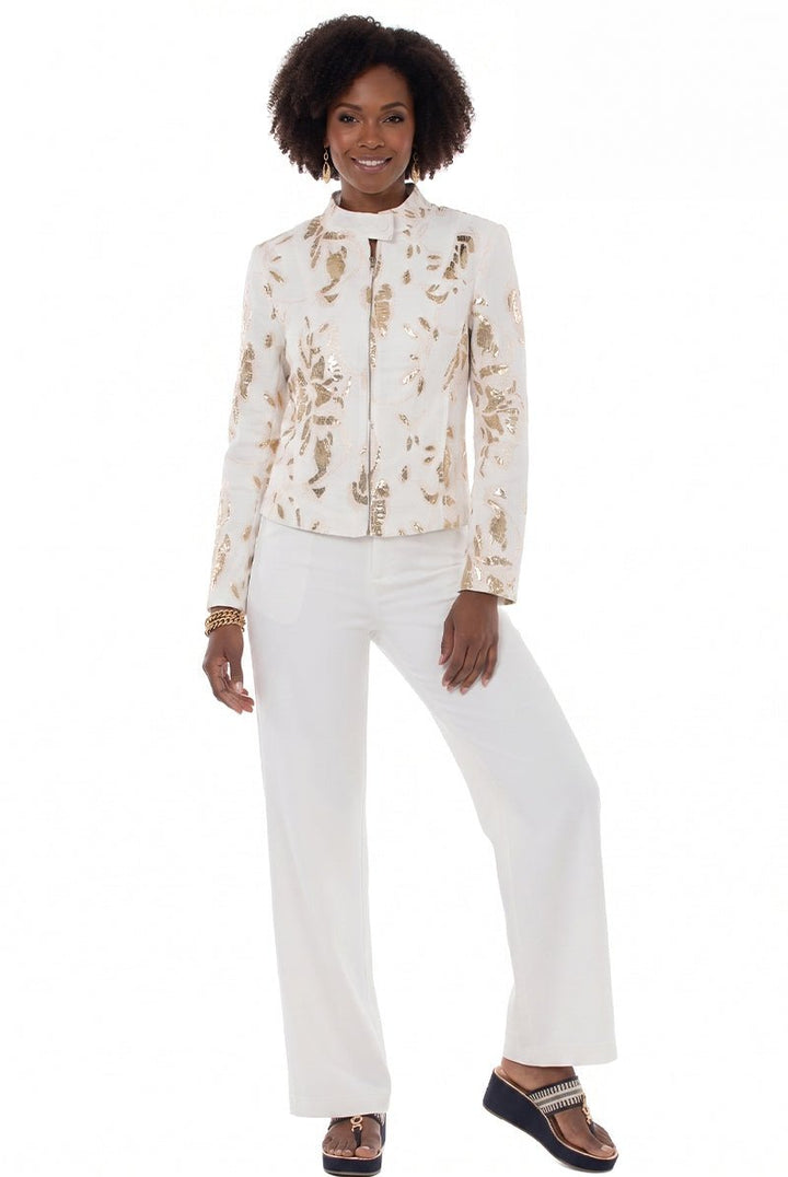 Sequin Floral Jacket Pant Set by Love The Queen - Especially Yours