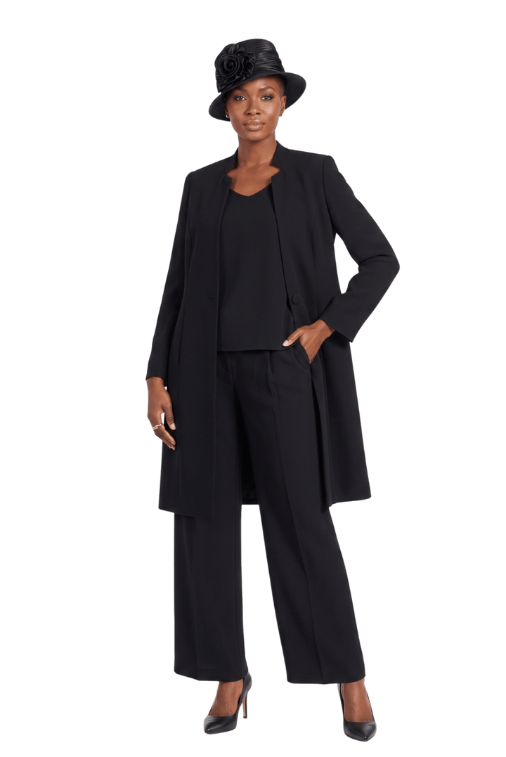 3pc Long Jkt+Cami+Pants Suit - Plus - Especially Yours