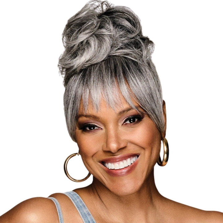 Sleek Bun and Bangs Hairpiece – Kim Kimble - Especially Yours