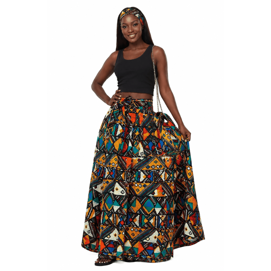 Pack this up! Maxi Skirt & Shoulder Bag Set - Especially Yours