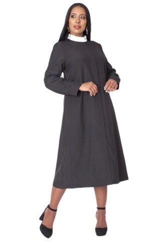 Two-Piece Brocade Clergy Robe with Cross Panels – 41071 - Especially Yours