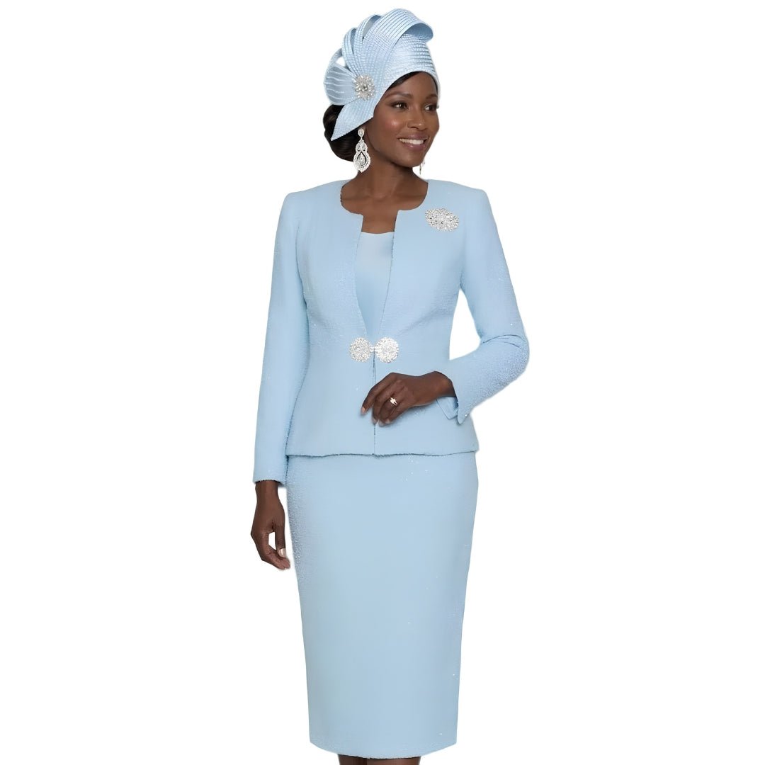 2 - Piece Skirt Suit with Rhinestone Accents Lily & Taylor - Especially Yours