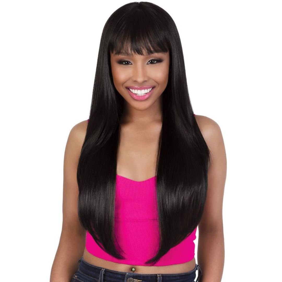 DPC.GAYLE Front Bang Long Straight HD Lace Glueless Wig - MoTown Tress - Especially Yours