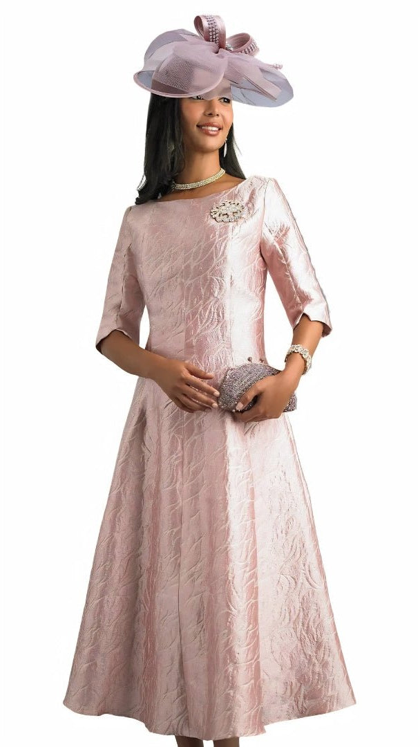 Elegant Jacquard A-Line Midi Dress by Lily & Taylor