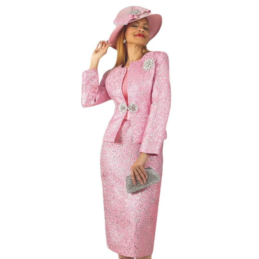 Designer Metallic Brocade Two - Piece Set by Lily & Taylor - Especially Yours