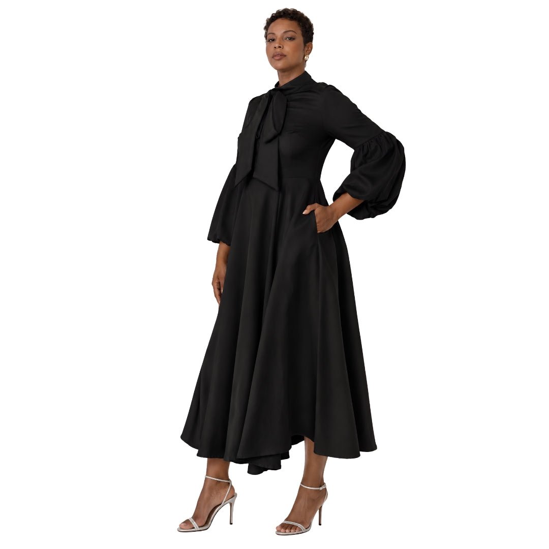 Plus Size Modest Clergy Dress with Bell Sleeves – 4846W - Especially Yours