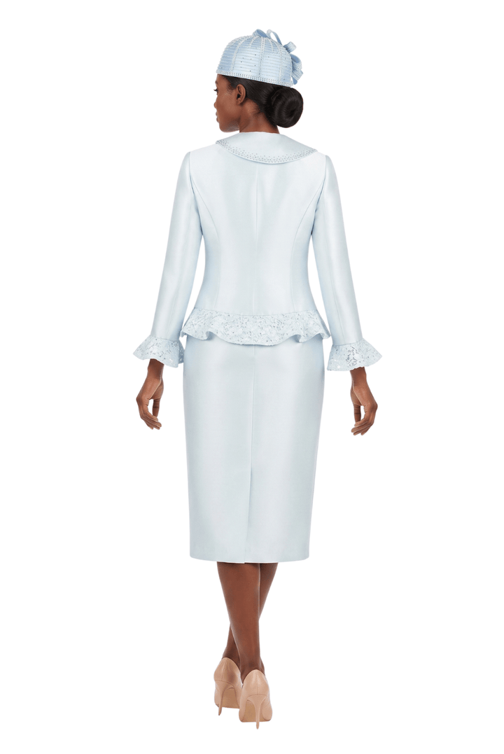 2pc Silky Twl Skt Suit w/ Rfl&Seq Lace - Especially Yours