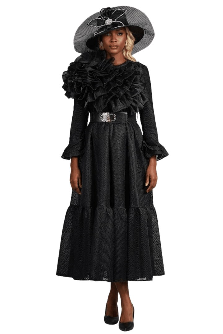 Honeycomb Mesh LS A - line Drs w/ Ovsz Org Flwr - Plus - Especially Yours