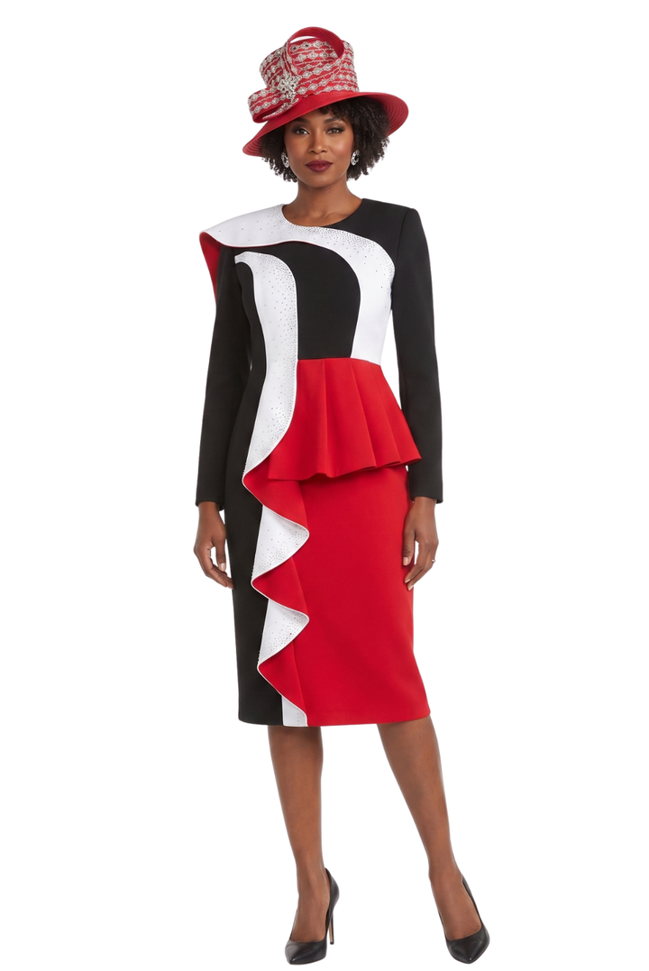 1pc Scuba ColorBlock Novelty Dress