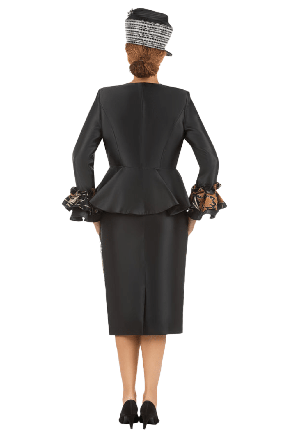 3pc Silky Twl+Lace Skt Suit w/ Cuff Dtl - Plus - Especially Yours