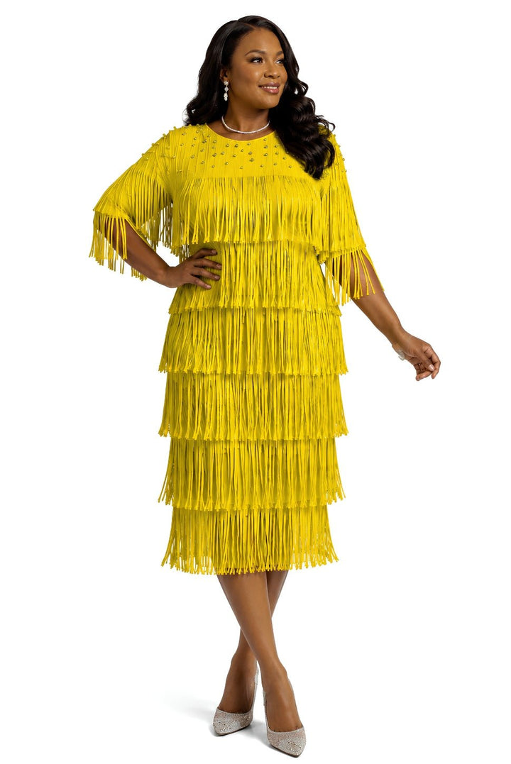 Flattery of Fringe Midi Dress by EY Boutique - Especially Yours
