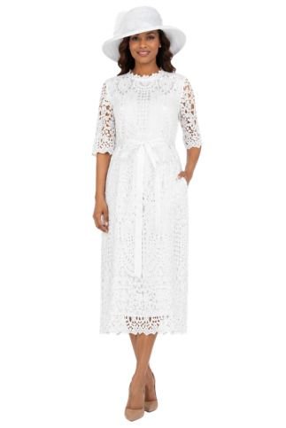 Heirloom Elegance Lace Midi Dress - Especially Yours
