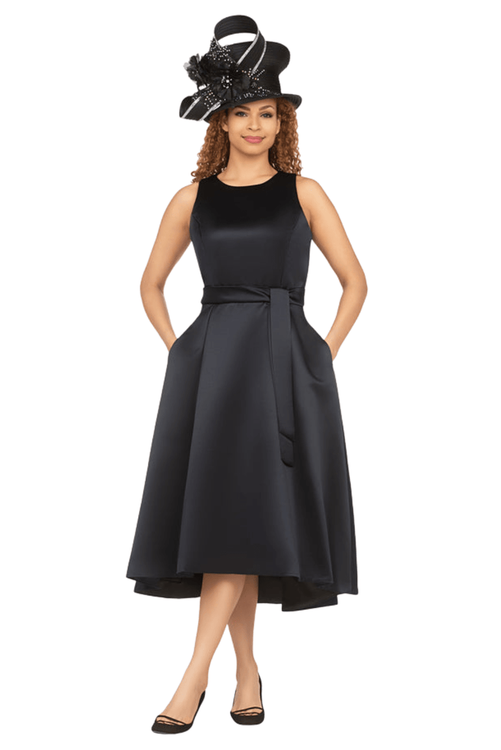 Sleeveless Full Flare Hi-Lo Drs w/ Styling Belt - Especially Yours