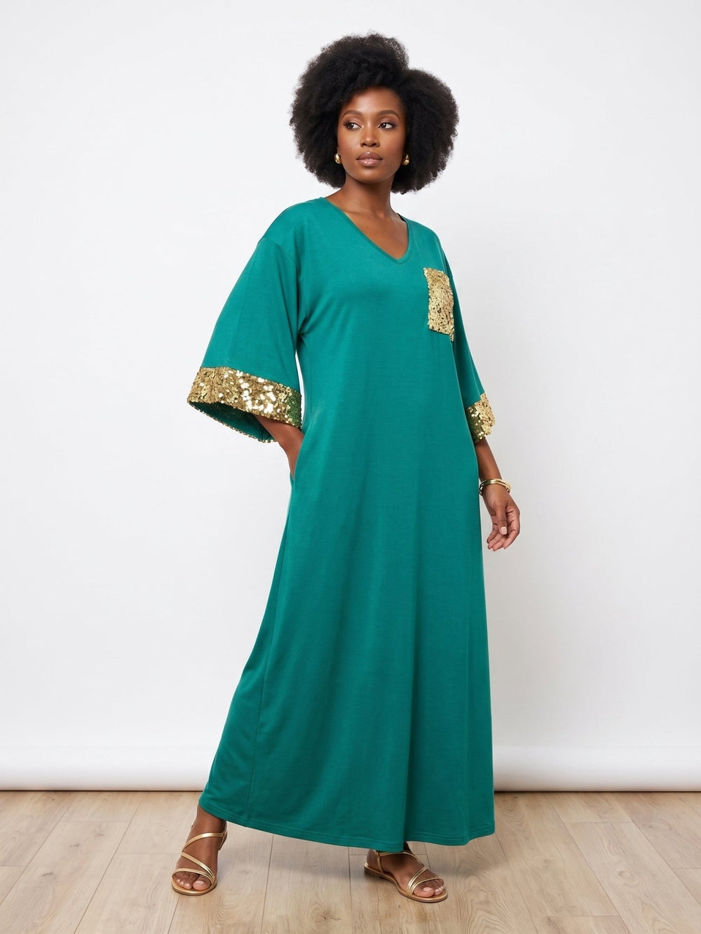 Sequin Pocket Maxi Dress by Studio EY - Especially Yours