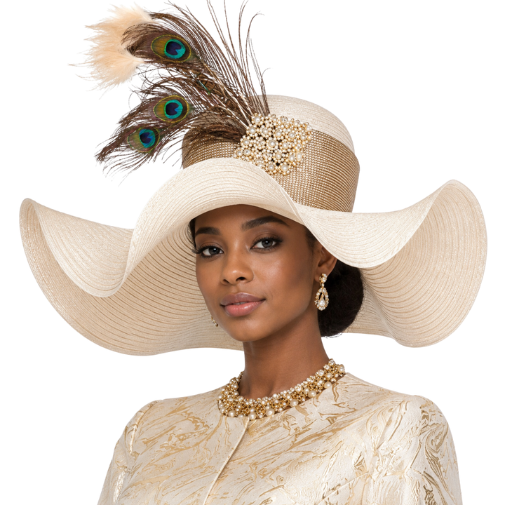 Abstract Brocade Hat