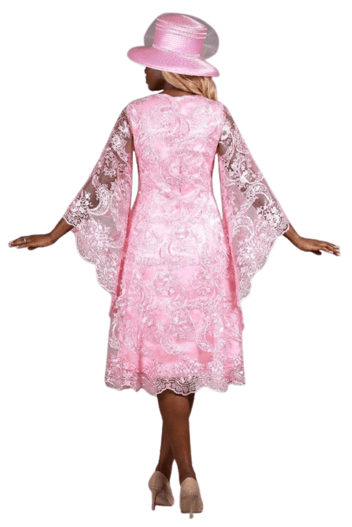 Lace A - line Dress w/ Ovsz Bell Slvs - Plus - Especially Yours