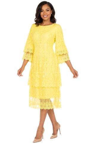 Elegant A-Line Tiered Lace Dress-Plus