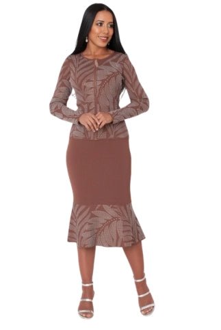 Rhinestone Knit Jacket & Mermaid Skirt Set - 5396 - Especially Yours