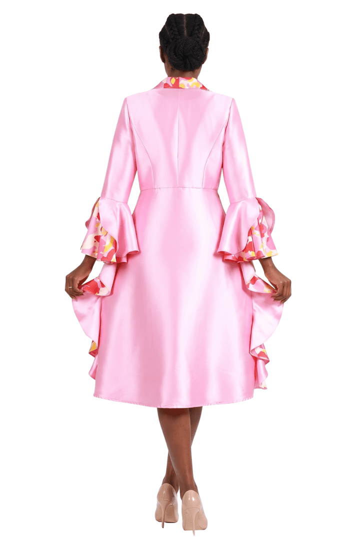 2pc Silky Twl Dress+Peplum Uneven Sweep Jkt Set - Especially Yours