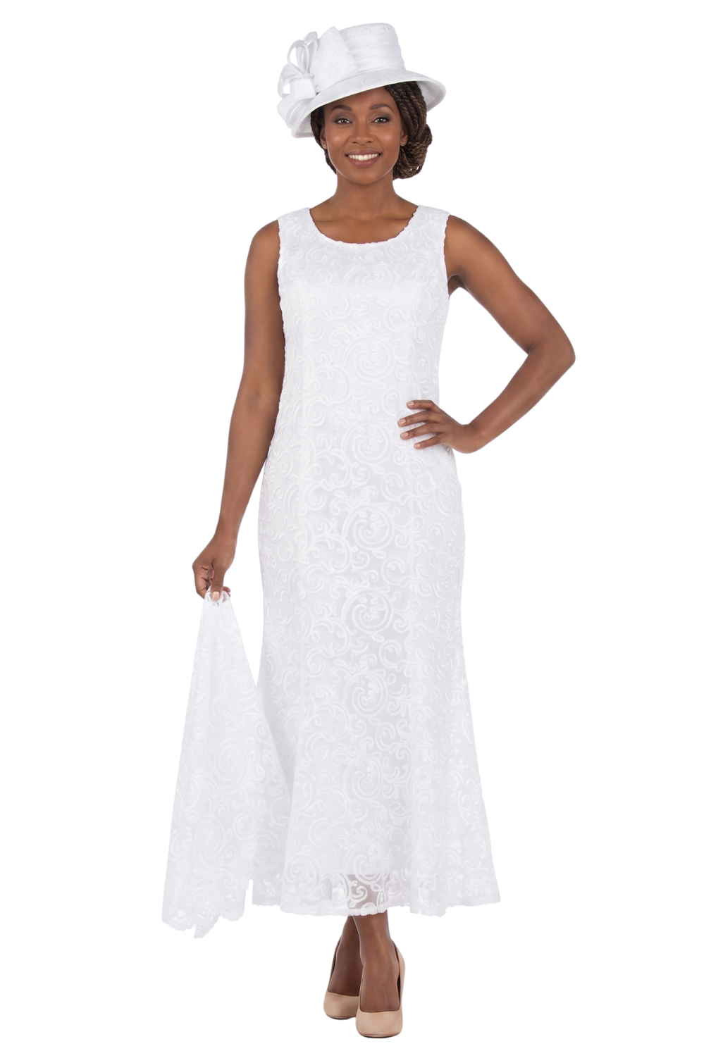 3pc Lux Lace Maxi Skirt Suit
